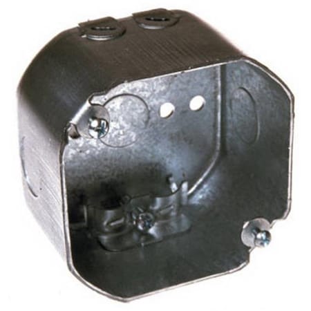 Homecare Products Electrical Box, 21.5 cu in, Octagon Box Type, Steel, Octagon Shape HO570411